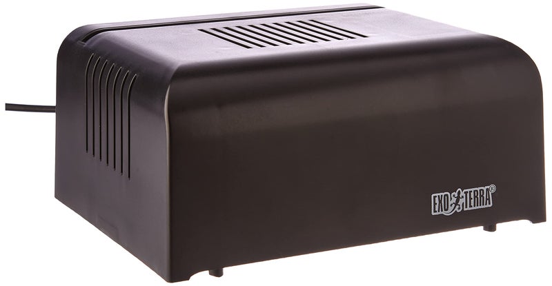 Exo Terra Nano Plastic Canopy for PT2601,Black Outer Polish Chrome Inner - Image 3